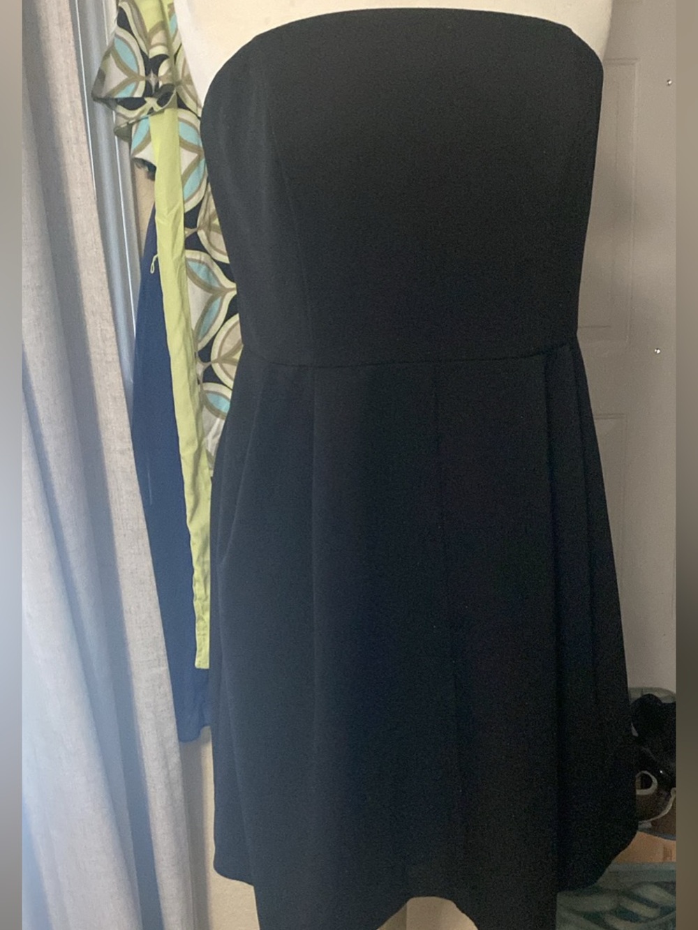 The Limited Black Strapless A-Line Dress